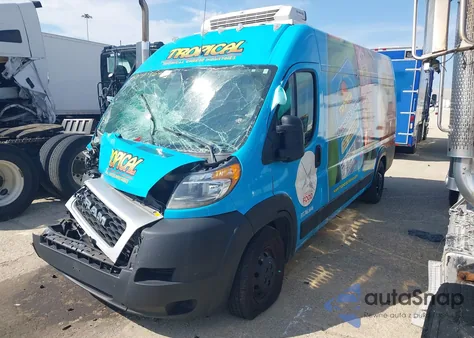 2020 Ram Promaster 3500 Cargo Van High Roof 159 Wb Ext from USA, damaged, VIN 3C6URVJG9LE134296